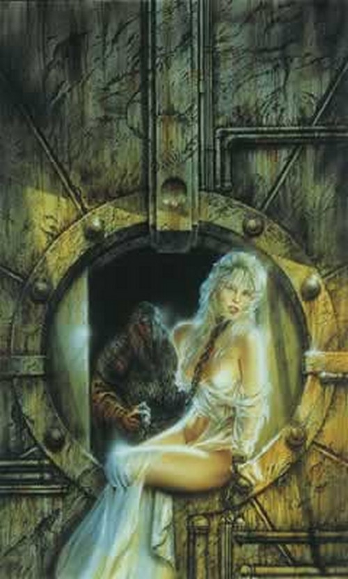 Luis ROYO Girl With Monster N°6 50x70cm POSTER - Photo 1/1